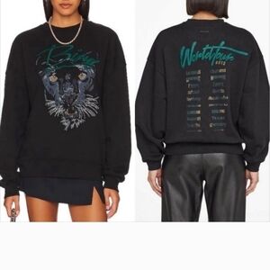 Anine Bing Kenny World Tour Panther Sweatshirt Small